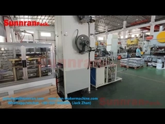 Μηχανή επένδυσης καναπέδων για την κατασκευή ορθογώνιων και τετραγωνικών άκρων